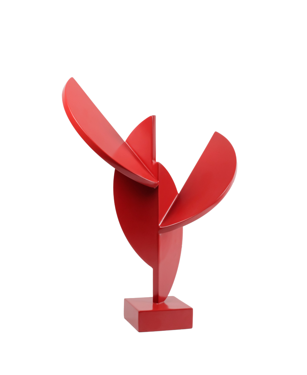 “Movimento Alado” – Escultura em Aço Pintado